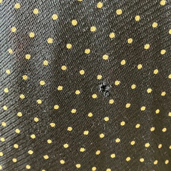 Handmaid vintage black and gold polka maxi length dress - Picture 2 of 14